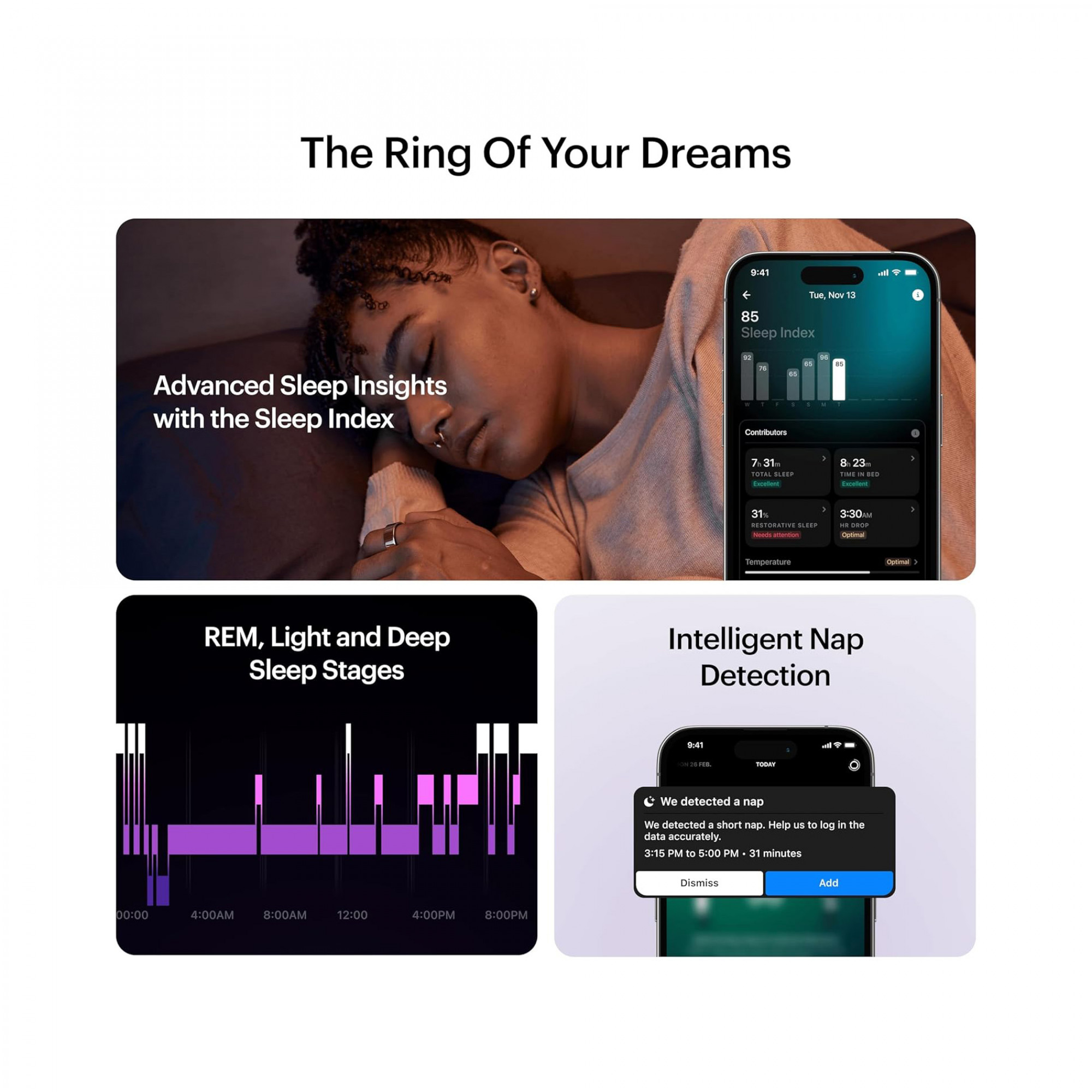 Умное кольцо ULTRAHUMAN Ring AIR (Space Silver)